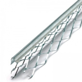 Уголок для мокрой штукатурки с металлической сеткой Скайпрофиль