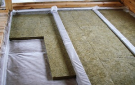 Утепление пола в бане своими руками – какой утеплитель выбрать и как уложить